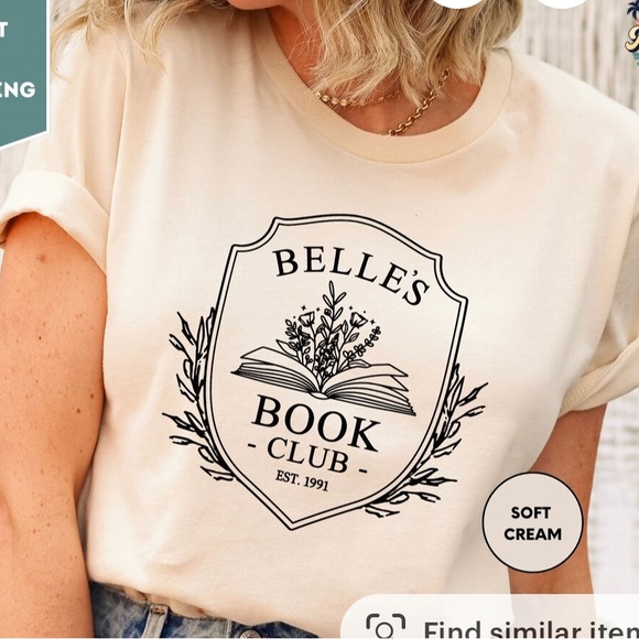 Disney Bell’s Book Club tshirt - Picture 1 of 3